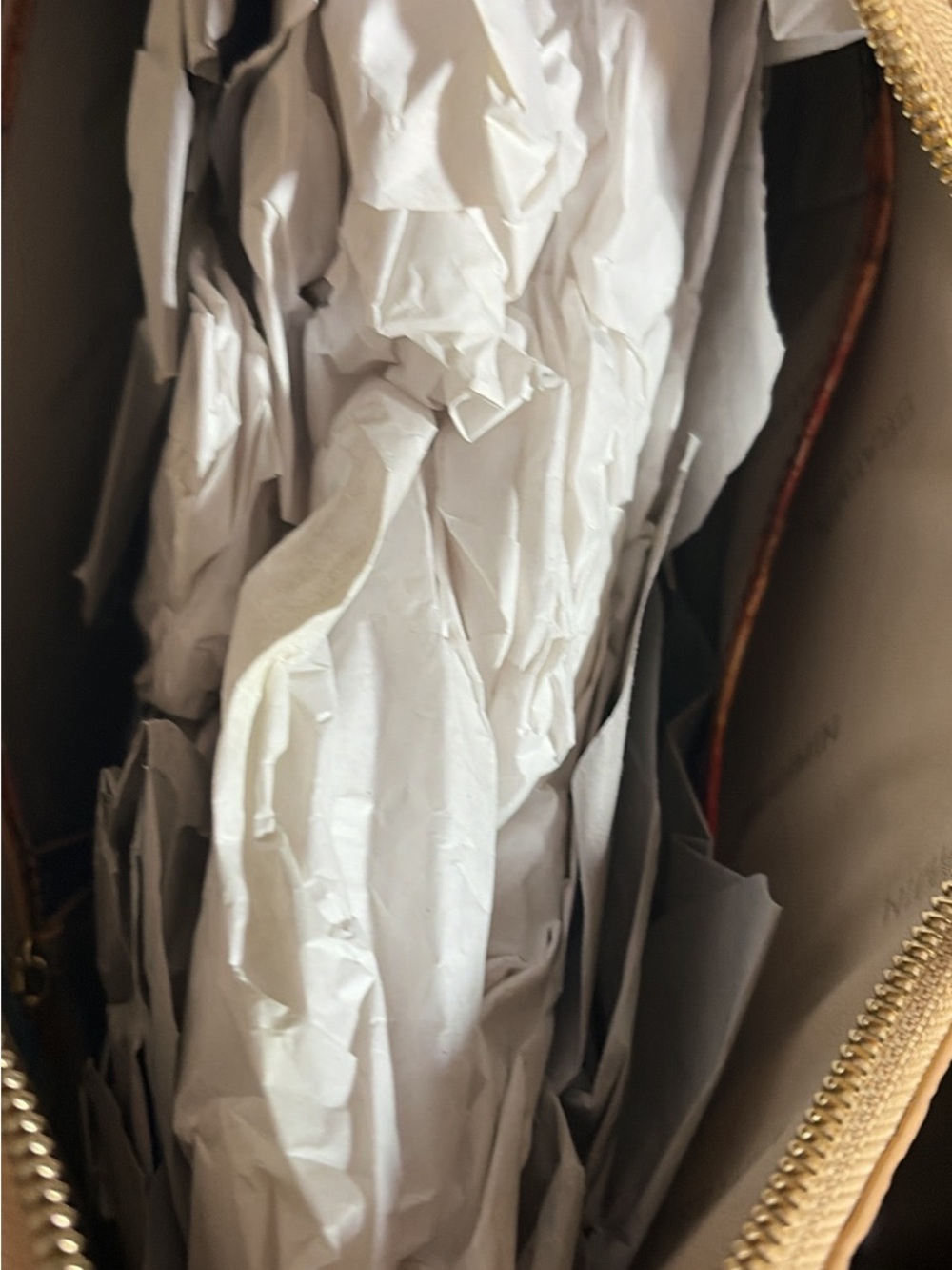 Brahmin Multicolor Floral Embossed Leather Tote with Gold Trim - Picture 6 of 6